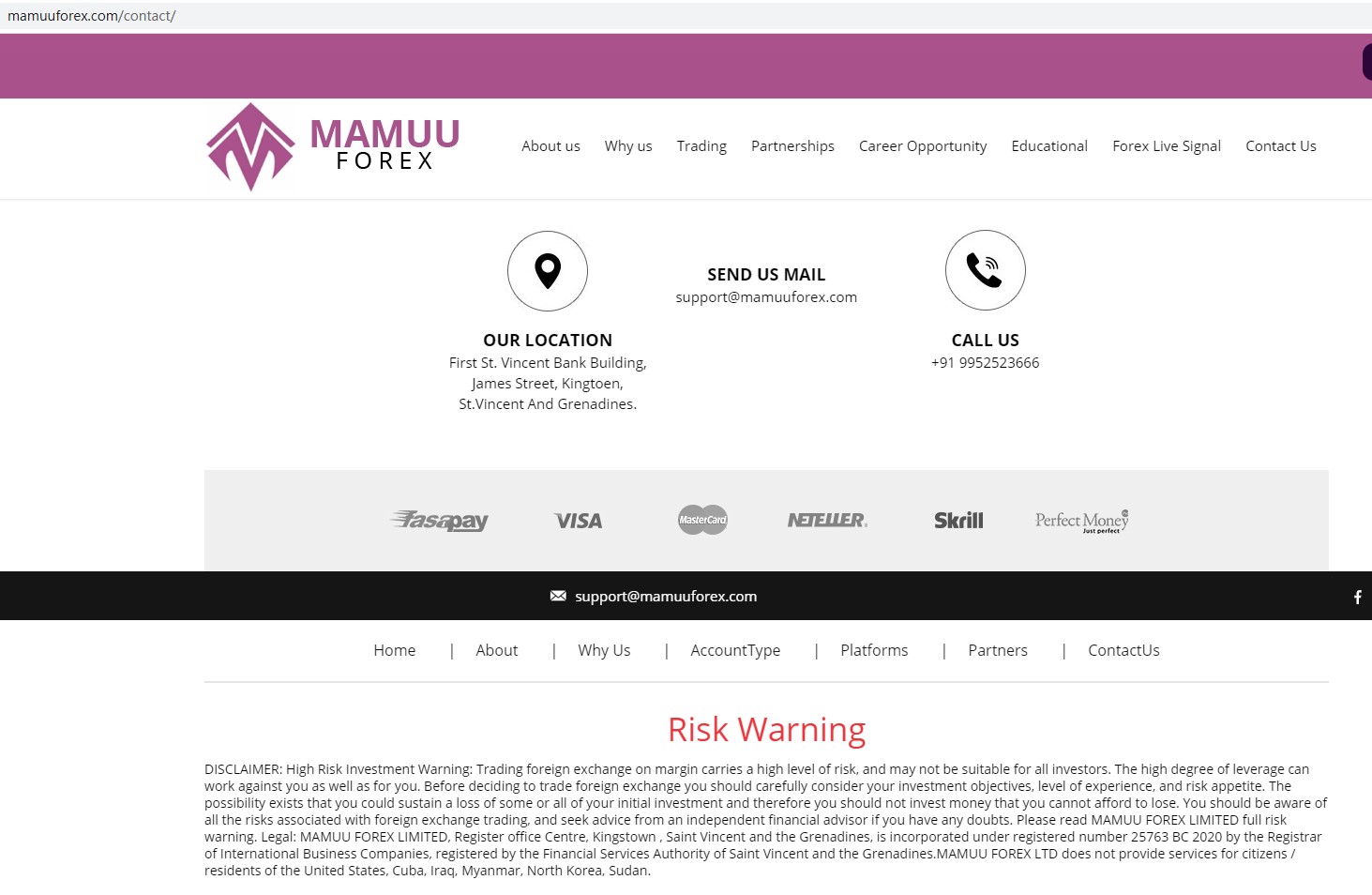 MAMUU FOREX外汇黑平台